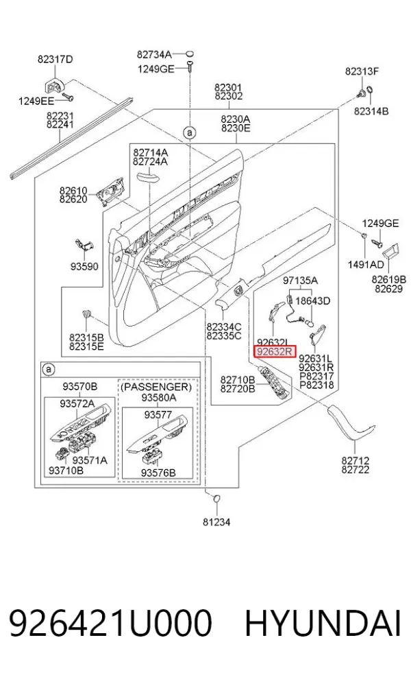  926421U000 Hyundai/Kia