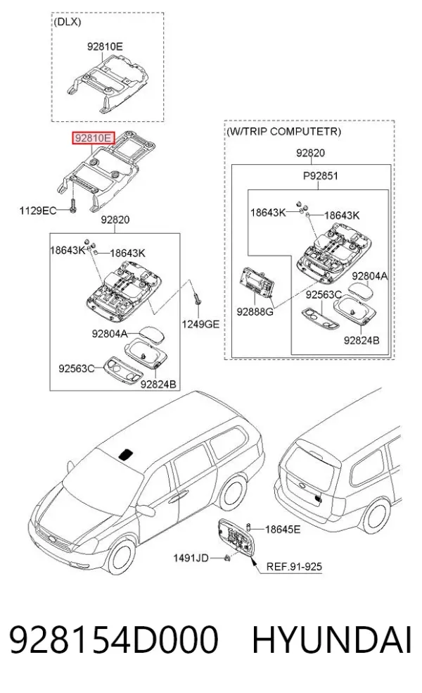  928154D000 Hyundai/Kia