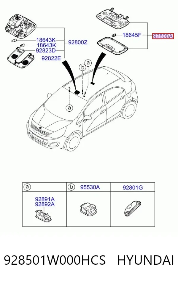  928501W000HCS Hyundai/Kia