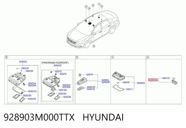  928903M000TTX Hyundai/Kia