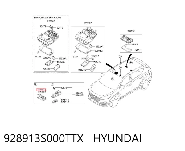  928913S000TTX Hyundai/Kia
