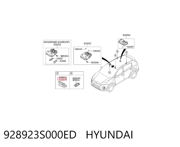  928923S000ED Hyundai/Kia