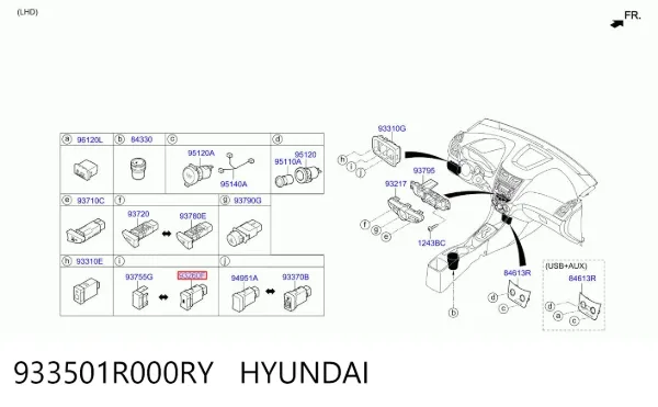  933501R000RY Hyundai/Kia