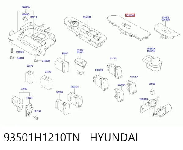  93501H1210TN Hyundai/Kia