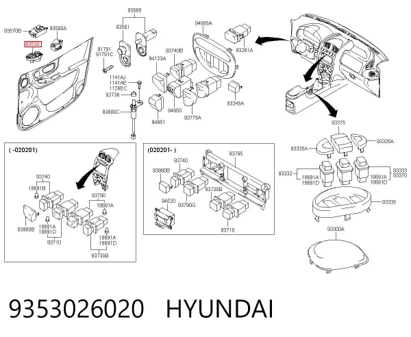  9353026020 Hyundai/Kia