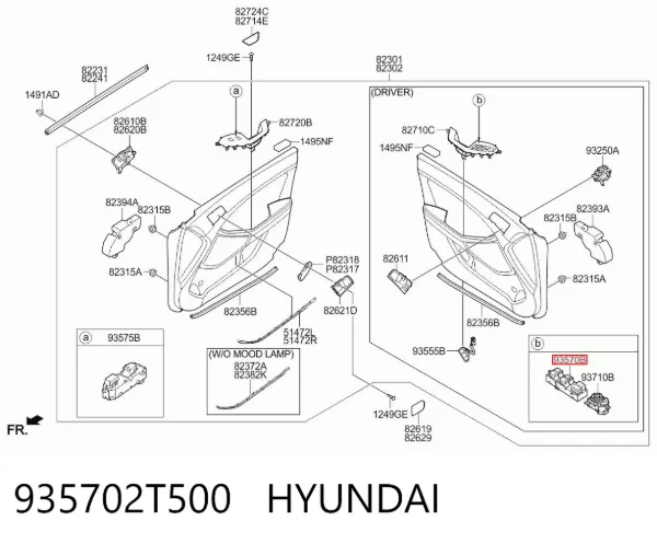 935702T500 Hyundai/Kia