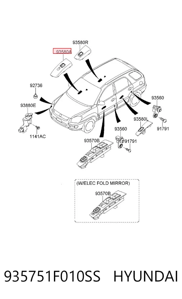  935751F010SS Hyundai/Kia