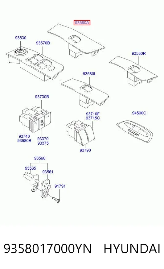  9358017000YN Hyundai/Kia