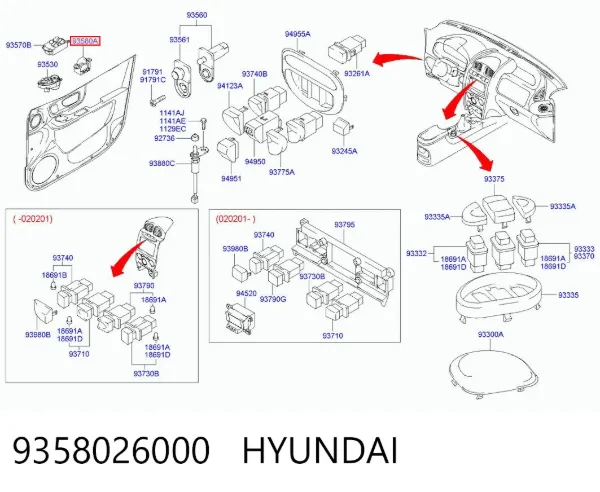  9358026000 Hyundai/Kia