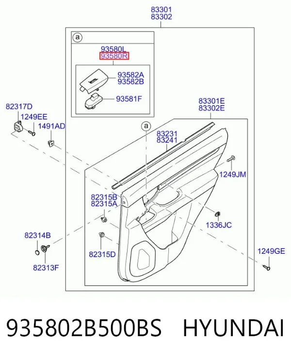  935802B500BS Hyundai/Kia