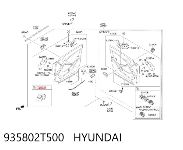  935802T500 Hyundai/Kia