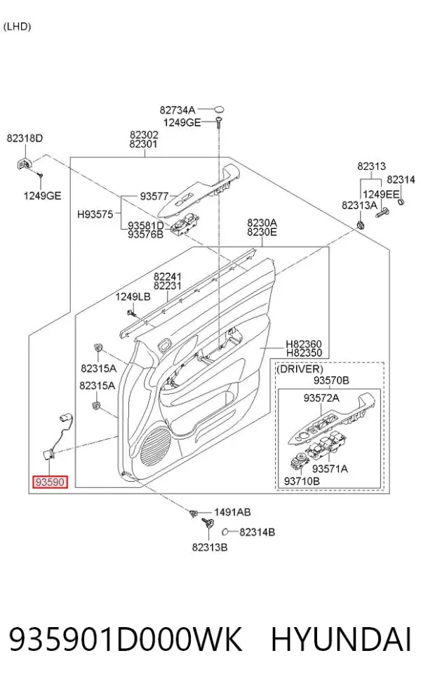  935901D000WK Hyundai/Kia