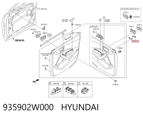  935902W000 Hyundai/Kia
