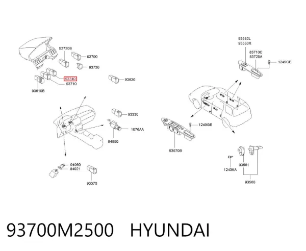  93700M2500 Hyundai/Kia