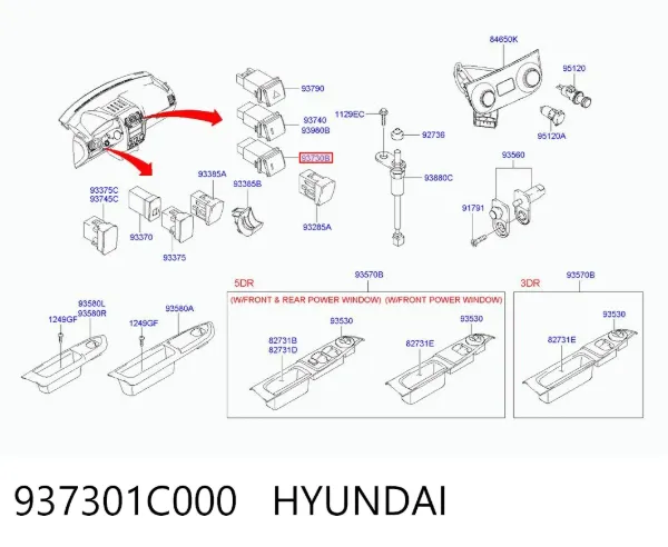  937301C000 Hyundai/Kia