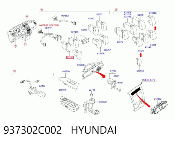  937302C002 Hyundai/Kia