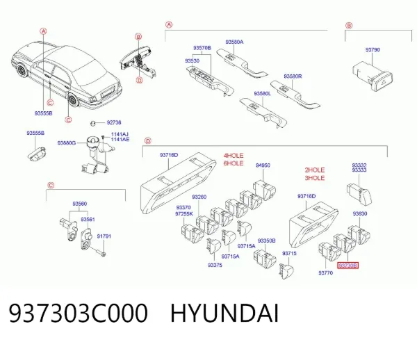  937303C000 Hyundai/Kia