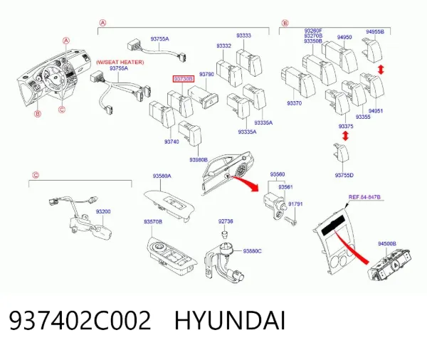  937402C002 Hyundai/Kia