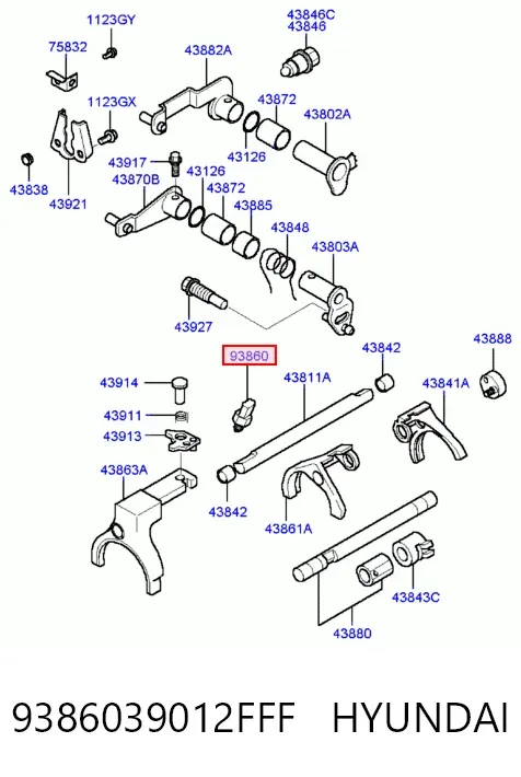 Датчик заднего хода 9386039012FFF Hyundai/Kia