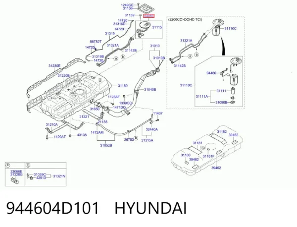 Датчик уровня топлива 944604D101 Hyundai/Kia