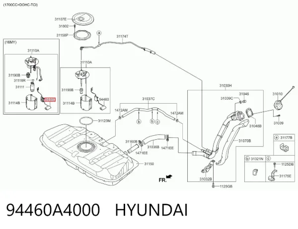 Датчик уровня топлива 94460A4000 Hyundai/Kia