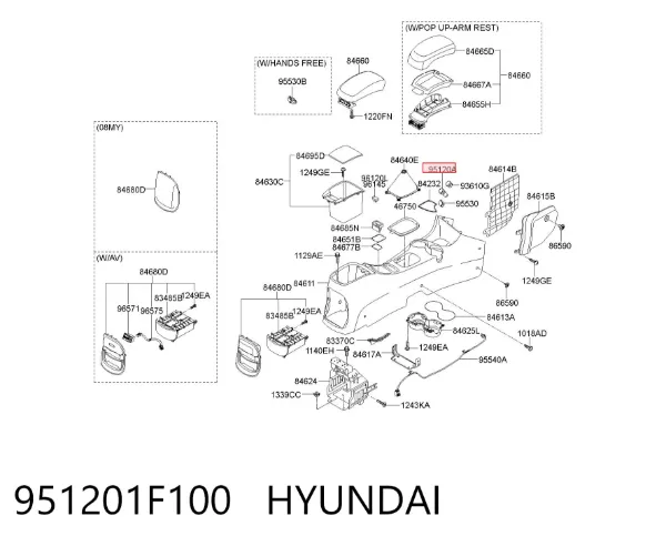  951201F100 Hyundai/Kia