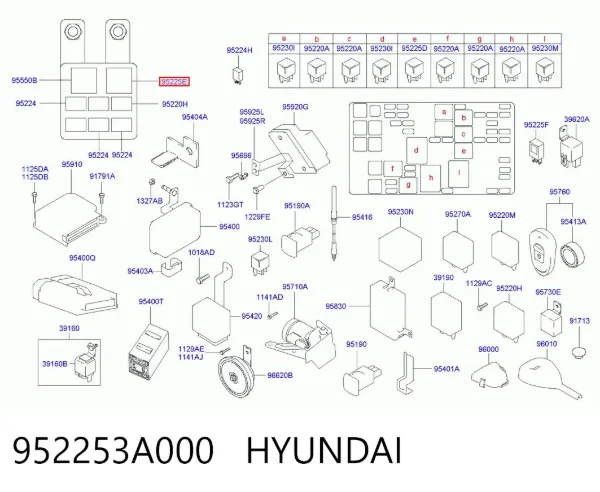  952253A000 Hyundai/Kia
