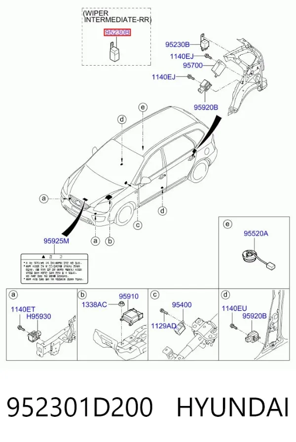  952301D200 Hyundai/Kia