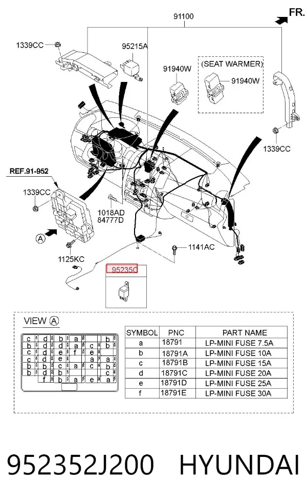  952352J200 Hyundai/Kia