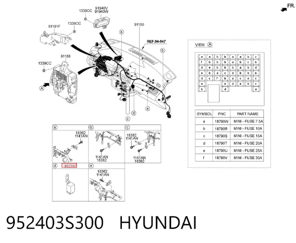  952403S300 Hyundai/Kia