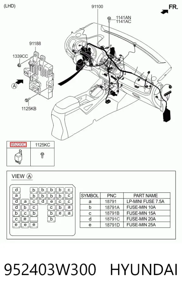  952403W300 Hyundai/Kia