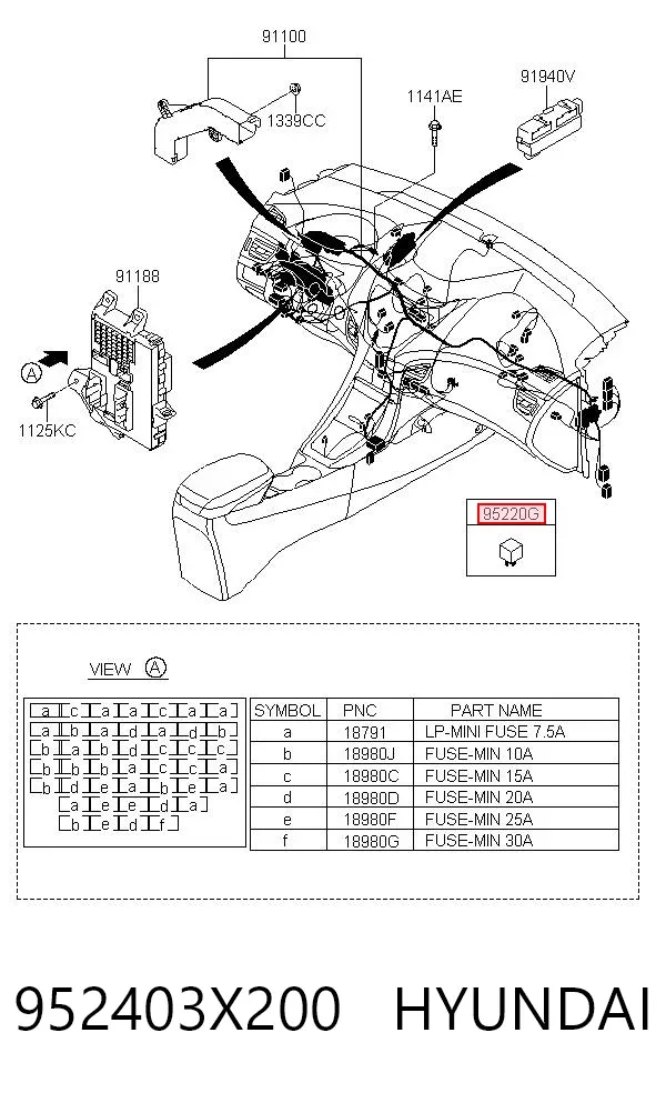 Реле многофункциональное 952403X200 Hyundai/Kia