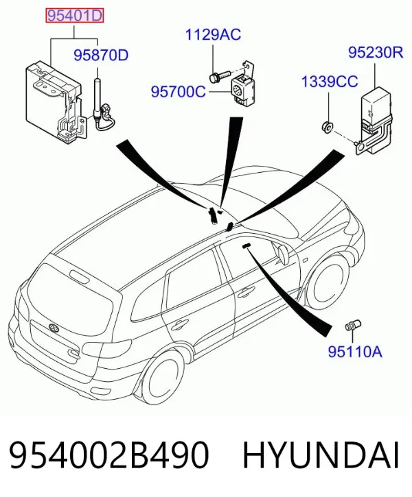  954002B490 Hyundai/Kia