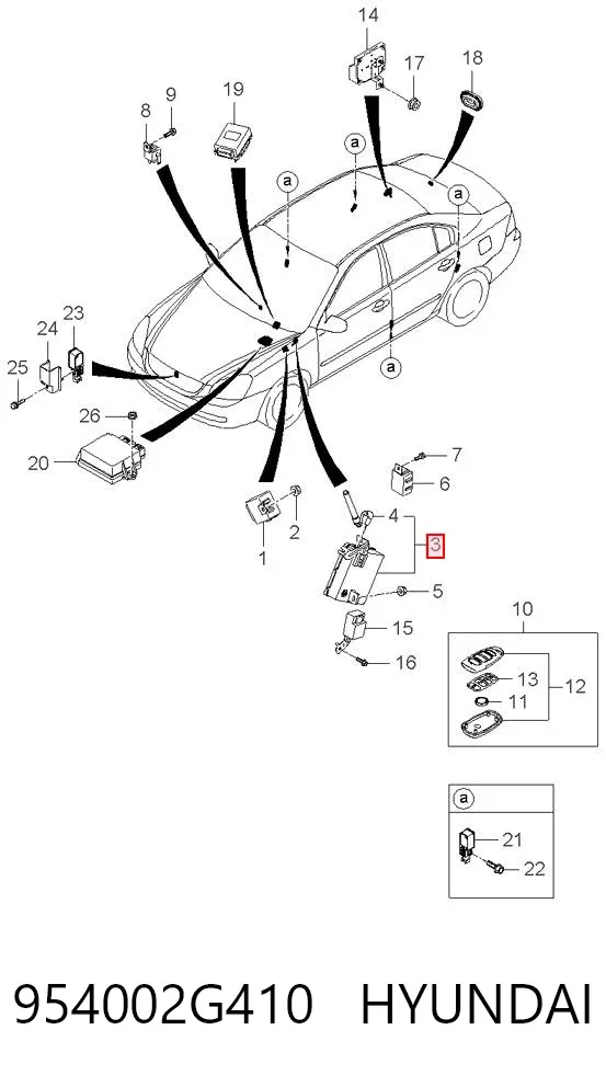  954002G410 Hyundai/Kia