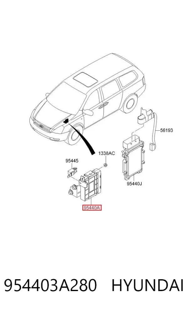  954403A280 Hyundai/Kia