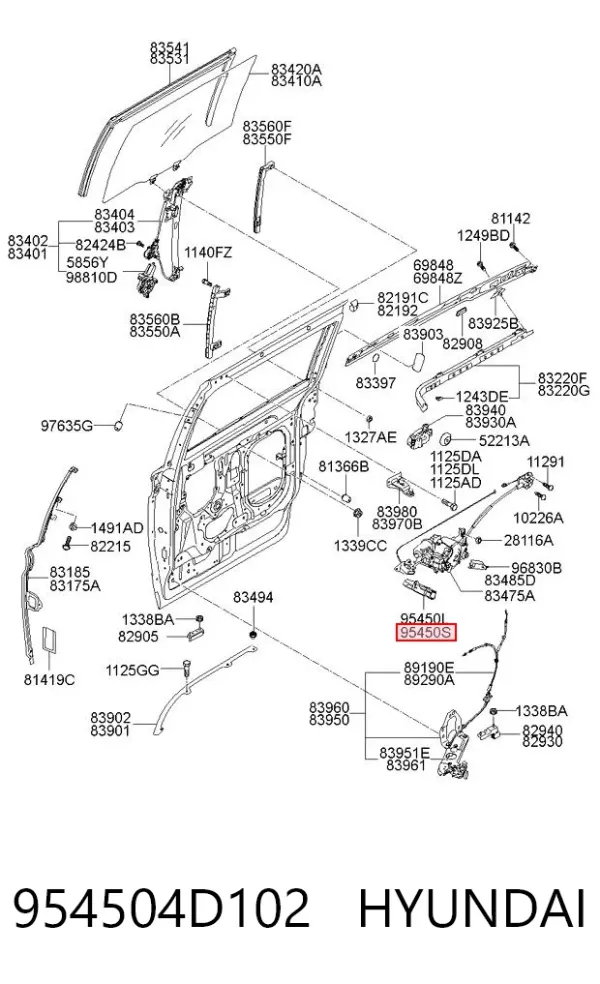  954504D102 Hyundai/Kia