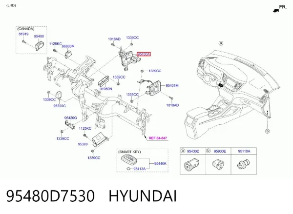  95480D7530 Hyundai/Kia