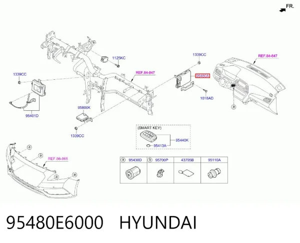  95480E6000 Hyundai/Kia