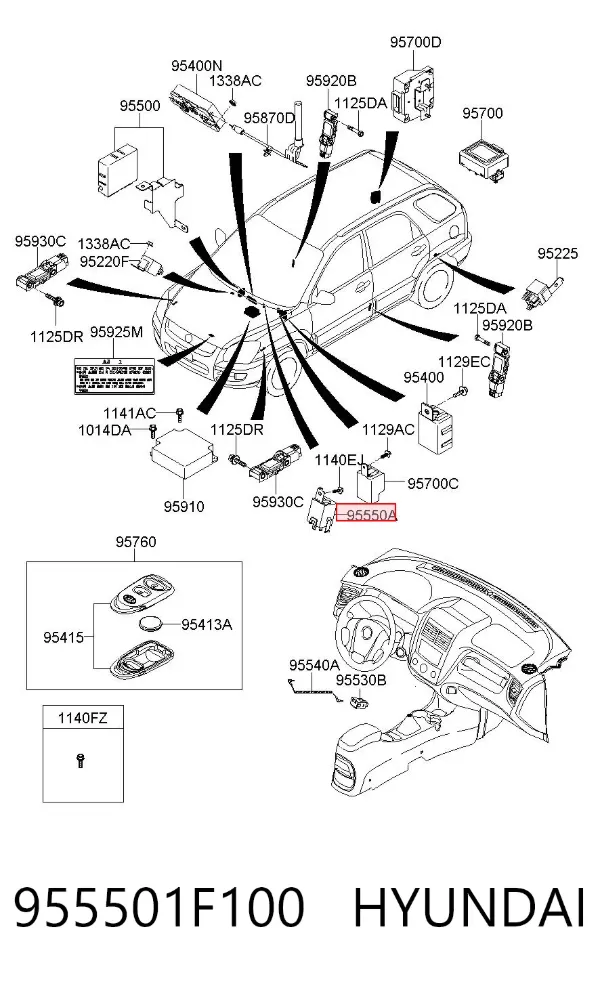  955501F100 Hyundai/Kia