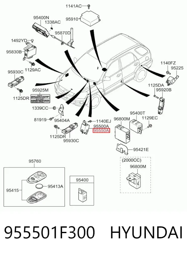  955501F300 Hyundai/Kia