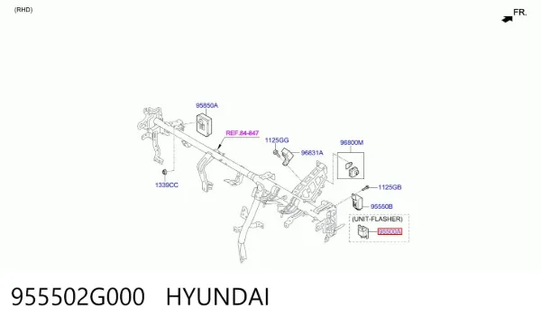 Реле поворотов Hyundai SOLARIS I