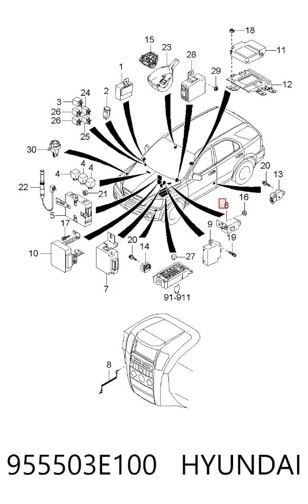  955503E100 Hyundai/Kia