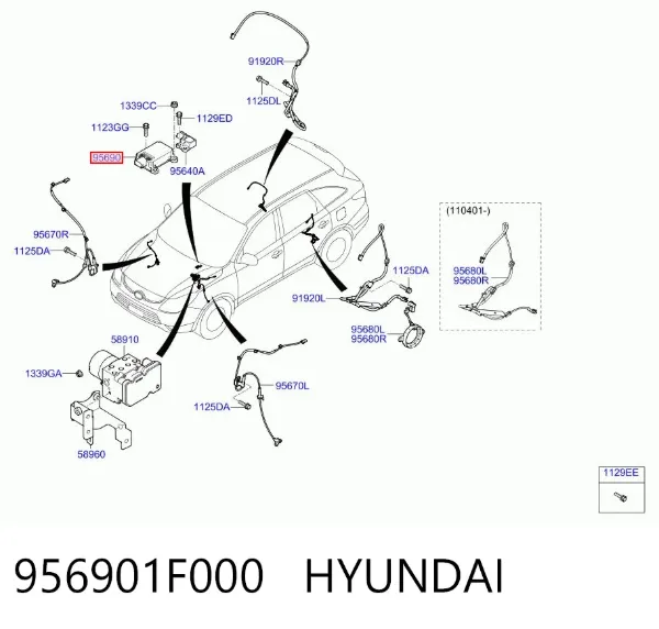 Датчик ESP 956901F000 Hyundai/Kia
