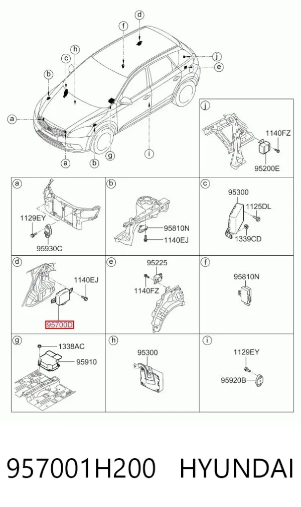  957001H200 Hyundai/Kia