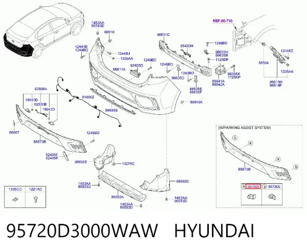  95720D3000WAW Hyundai/Kia
