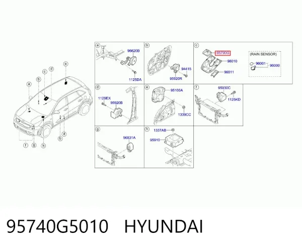 Камера заднего вида 95740G5010 Hyundai/Kia