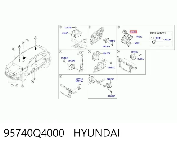 Камера заднего вида 95740Q4000 Hyundai/Kia