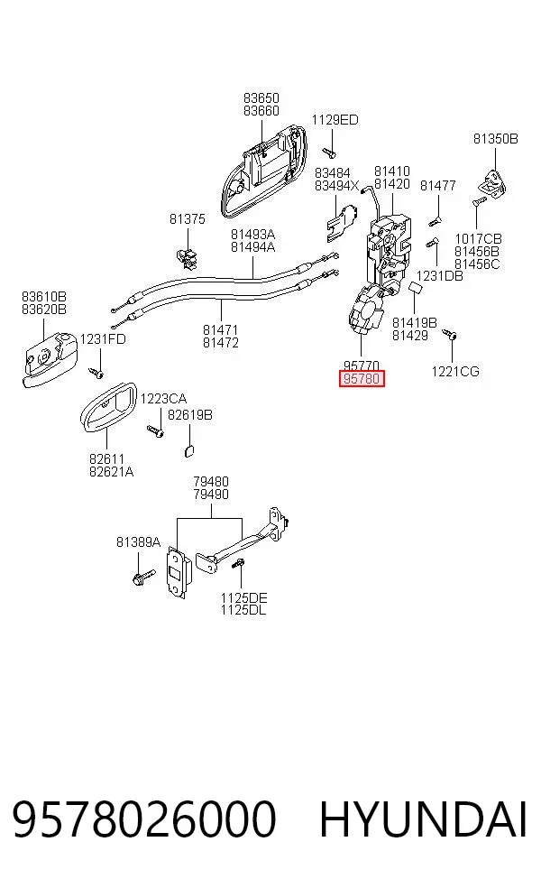  9578026000 Hyundai/Kia
