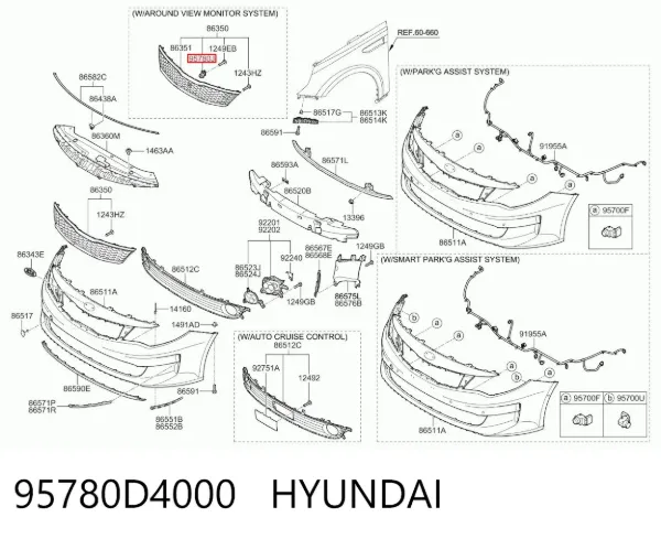  95780D4000 Hyundai/Kia