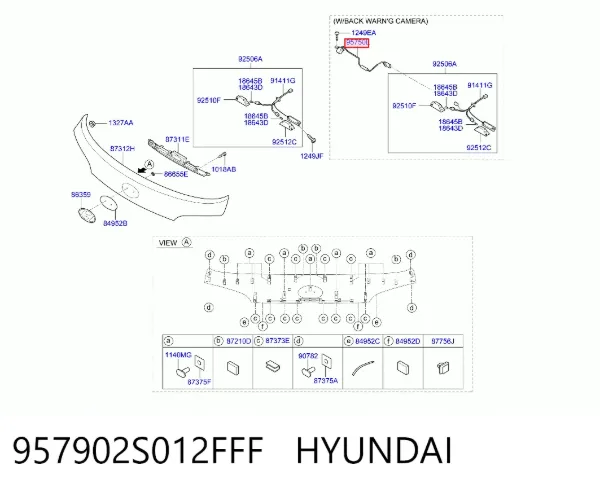 Камера 957902S012FFF Hyundai/Kia